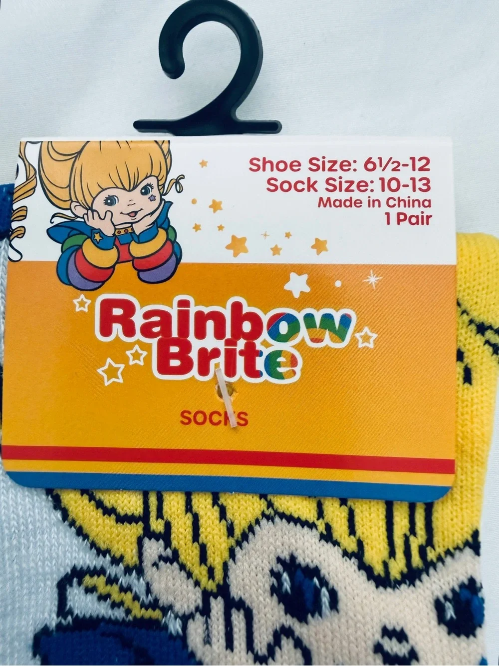Rainbow Kids Socks - Blue, Yellow & Red